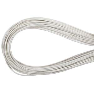 Round Greek Leather Cord Grey 2mm