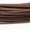 Round Leather Cord Brown 3mm