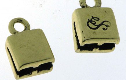 Antique Brass Double End for SilverSilk