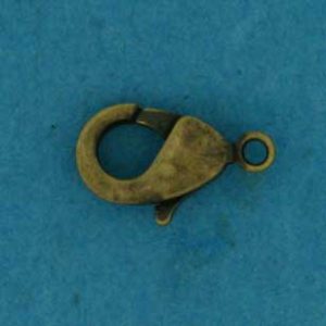 Antiqued Brass 12mm Carabiner Trigger Clasp