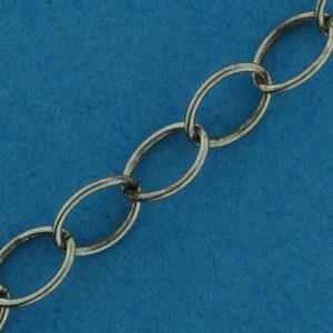 Brass Cable Loose Chain Antique Silver Finish