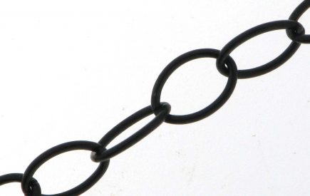 Brass Cable Loose Chain Matt Black  Finish