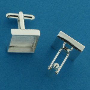 Cufflink Bezel Mount Square 16 x 4mm