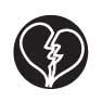 Design Stamp Broken Heart
