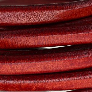 Leather Cord Regaliz 10mm Anilene Red