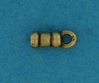 Pewter Crimp End 1.4mm Antique Brass
