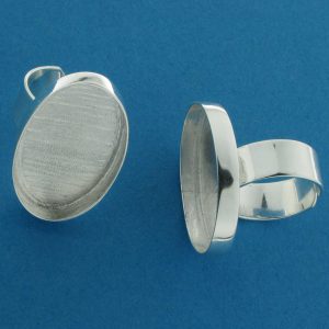Ring Bezel Mount Oval 30 x 20 x 3mm
