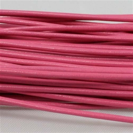 Round Greek Leather Cord Pink 2mm - Stringing Mate