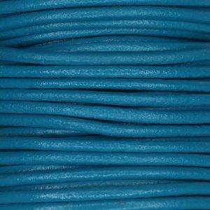 Round Leather Cord Blue Moon 2mm - Stringing Mat