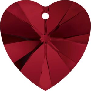Swarovski 6228 Heart Crystal Pendant 10.3x10.0mm Siam