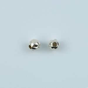 Sterling Silver 2 Hole Twisted Fluted Bead 5.0mm -