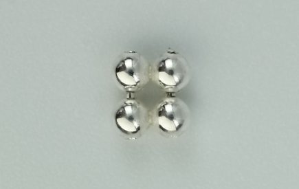 Sterling Silver 2.0mm Quad Bead Spacer