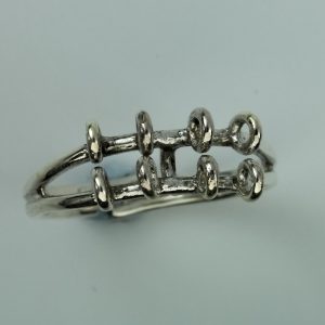 Sterling Silver Adjustable Ring with 8 Rings