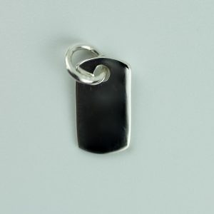 Sterling Silver Dogtag Small