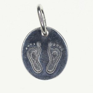 Sterling Silver Feet Imprint Charm