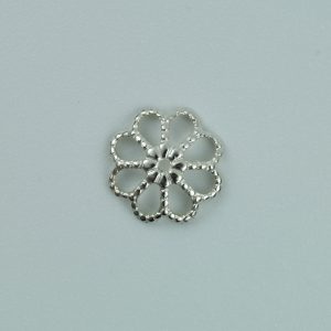 Sterling Silver Filigree Bead Cap 9mm - Sterling S