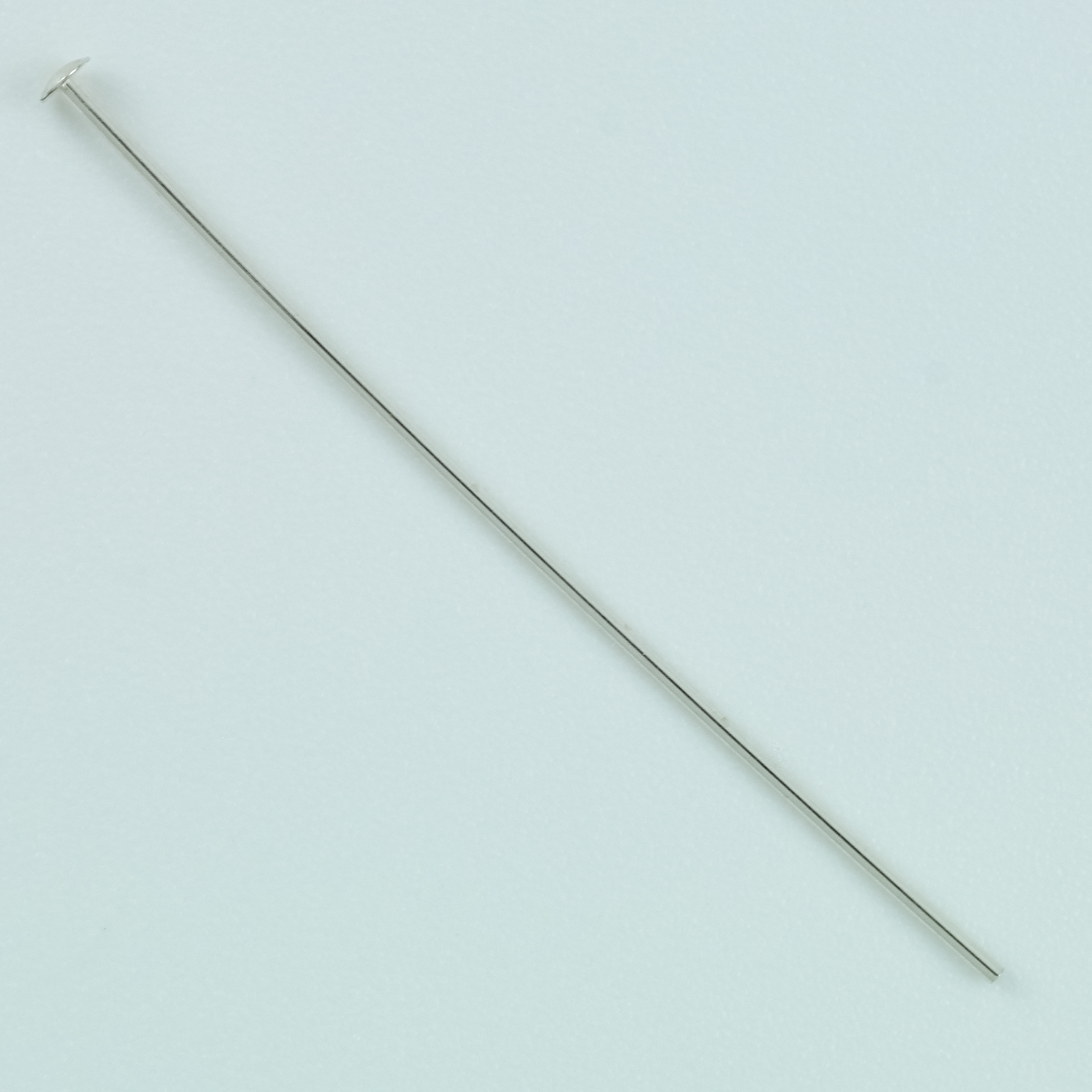 Sterling Silver Head Pin 0.5mm x 63 mm long