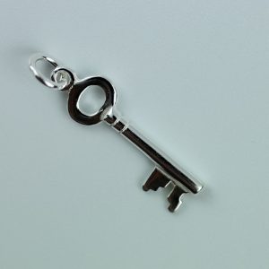 Sterling Silver  Key Charm