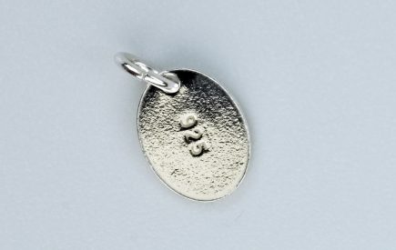 Sterling Silver Oval Quality Tag with Ring