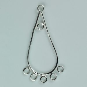 Sterling Silver Pear Shape Chandelier Earring - St