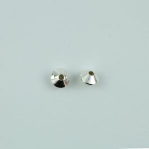 Sterling Silver Plain Rombo Bead 5.9mm - Sterling