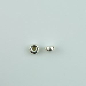 Sterling Silver Plain Rondell 4.0mm diameter - Ste