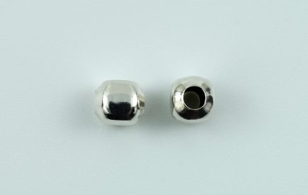 Sterling Silver Smooth Cube Bead 5mm - Sterling Si