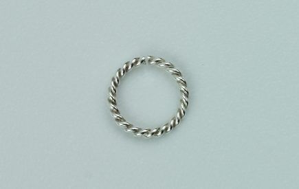 Sterling Silver Twisted Jump Ring 6.0mm - Sterling