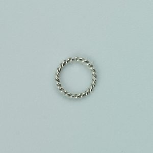 Sterling Silver Twisted Jump Ring 7.0mm - Sterling