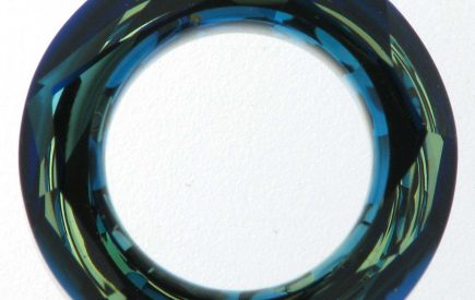 Swarovski 4139 Cosmic Ring 14mm Crystal Bermuda Blue