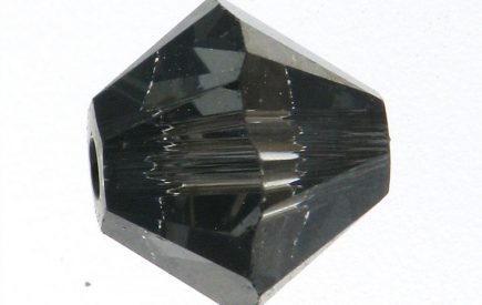 Swarovski 5328 Xilion Bicone Crystal Bead 4mm Crystal Silver Night-50