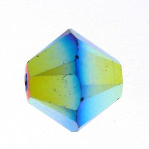 Swarovski 5328 Xilion Bicone Crystal Bead 4mm Jet AB2-100