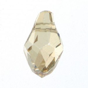 Swarovski  6007 7 x 4mm Small  Briolette Pendant Crystal Golden Shadow