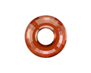 Swarovski 6039 Crystal Disk Pendant Crystal Red Magma