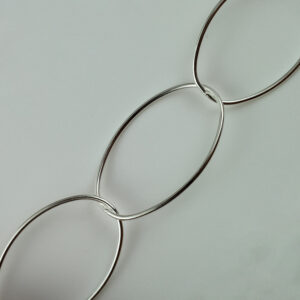 Sterling Silver 26x17mm Oval Link Loose Chain