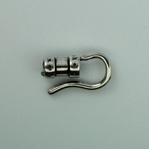 Sterling Silver Crimp End Cap 2mm with Hook