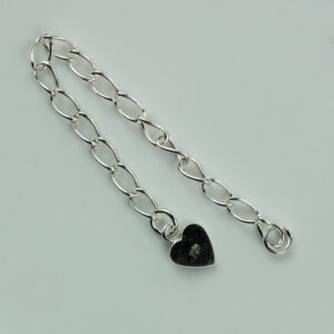 Sterling Silver Chain Extender with Heart