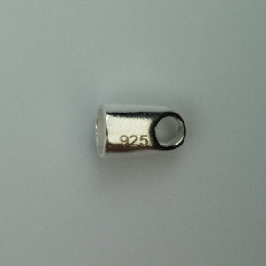 Sterling Silver End Cup 3mm internal diameter DS
