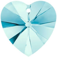 Swarovski 6228 Heart Crystal Pendant 10.3x10.0mm Aquamarine