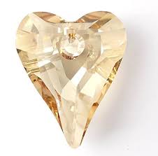 Swarovski 6240 Wild Heart Pendant 12.0mm Crystal Golden Shadow PACK OF 2