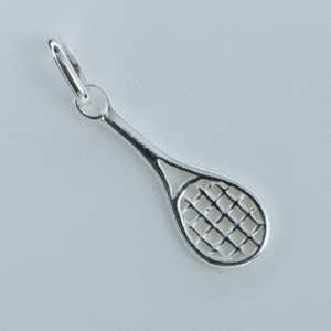 Sterling Silver Tennis Racket Charm