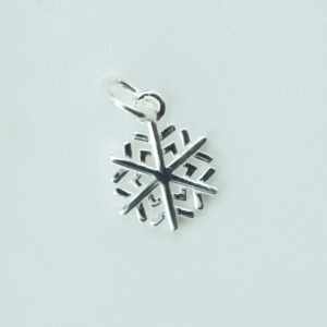 Sterling Silver Dendrite Snowflake Charm