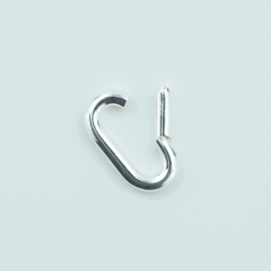 Sterling Silver Long Rectangular Ring Clasp