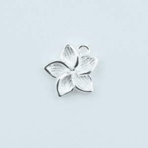 Sterling Silver Ornamental  Flower Charm