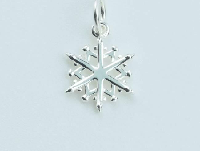 Sterling Silver Stellar Snowflake Charm