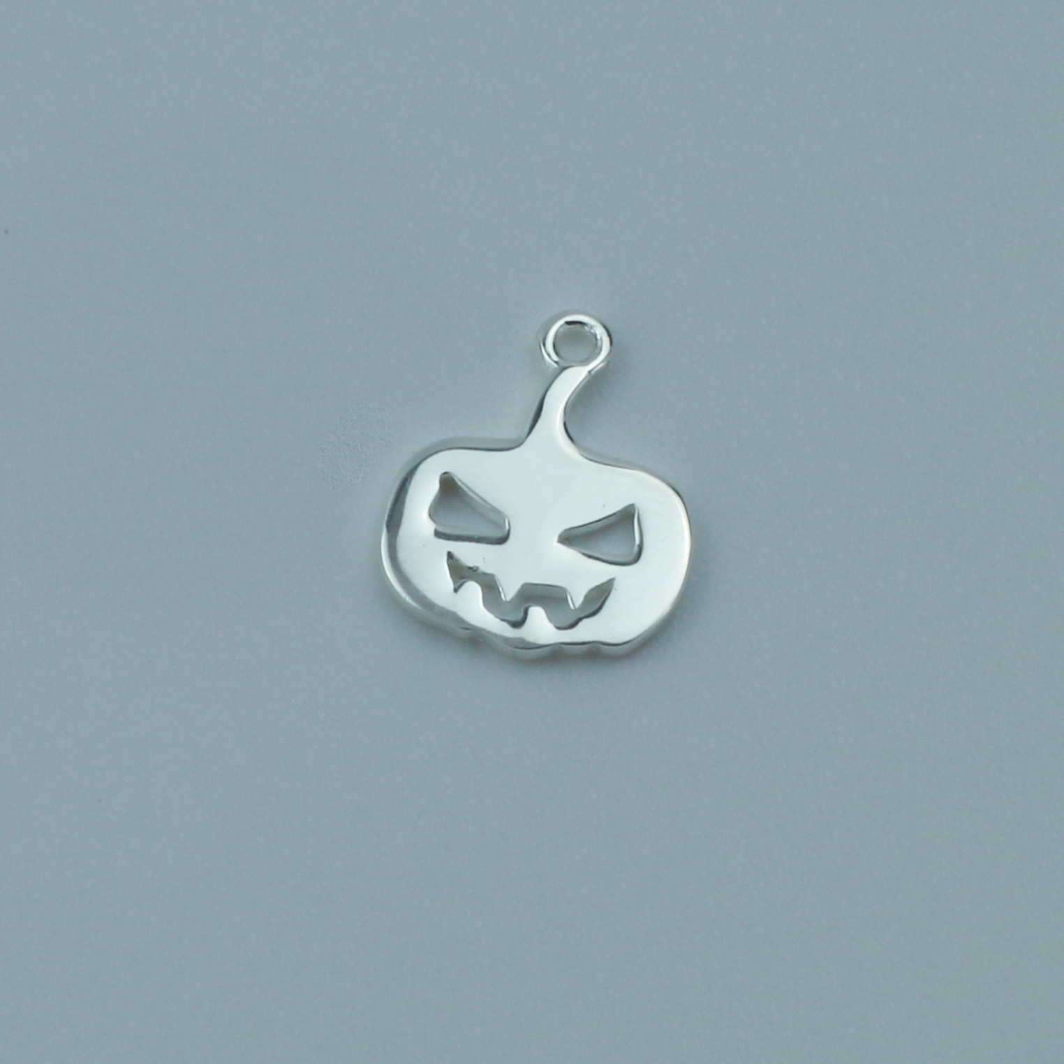 Sterling Silver Halloween Pumpkin Charm